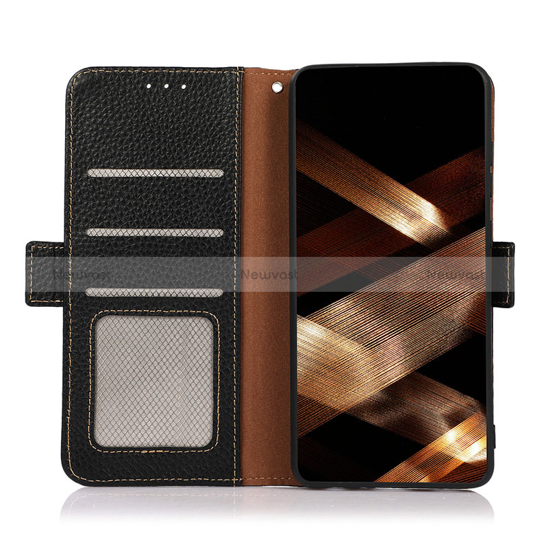 Leather Case Stands Flip Cover Holder B03H for Nokia C32