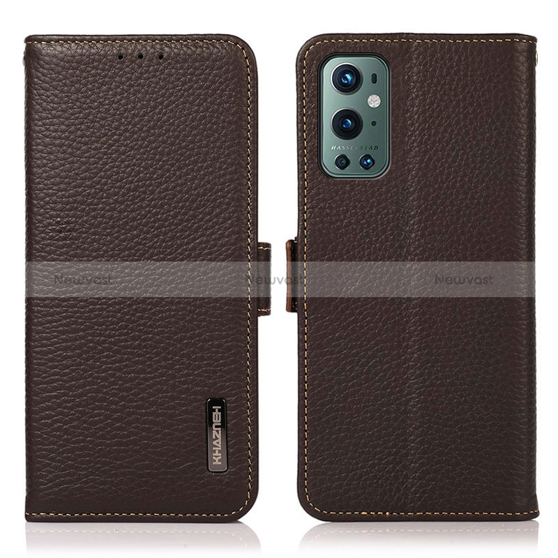 Leather Case Stands Flip Cover Holder B03H for OnePlus 9 Pro 5G