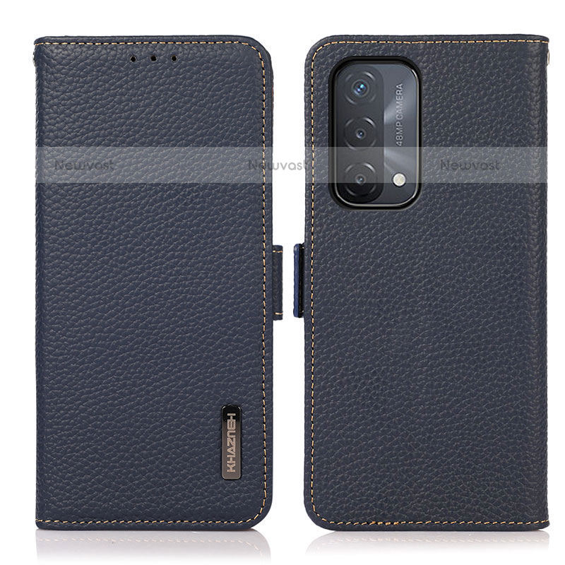 Leather Case Stands Flip Cover Holder B03H for OnePlus Nord N200 5G