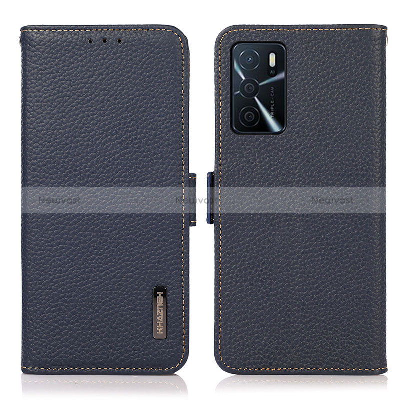 Leather Case Stands Flip Cover Holder B03H for Oppo A54s