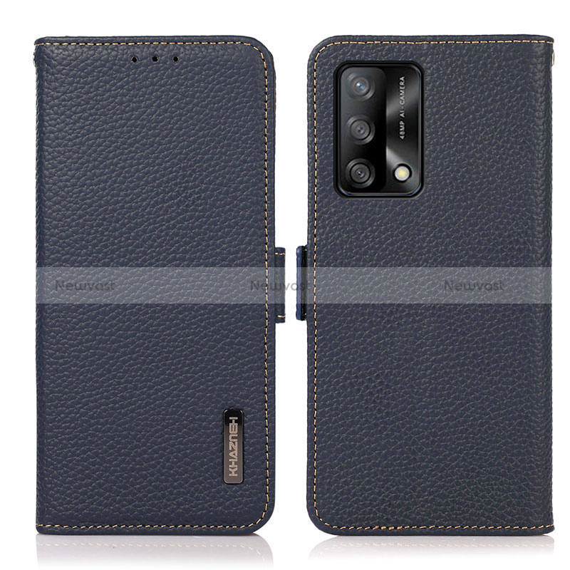 Leather Case Stands Flip Cover Holder B03H for Oppo F19s