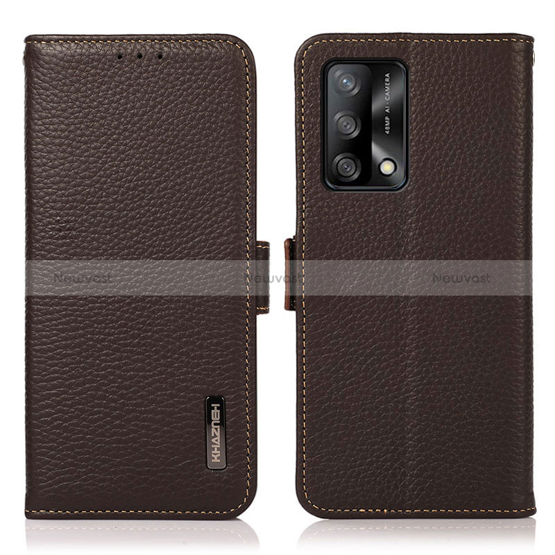 Leather Case Stands Flip Cover Holder B03H for Oppo F19s