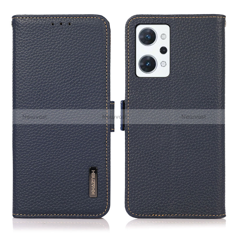 Leather Case Stands Flip Cover Holder B03H for Oppo Reno7 A