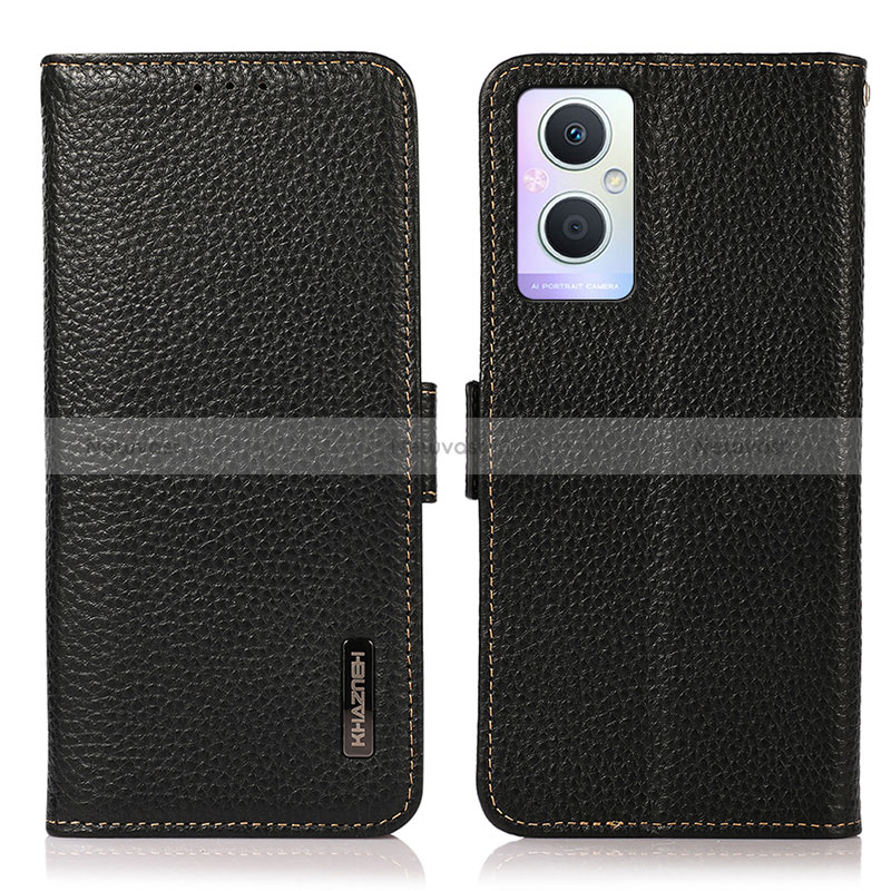 Leather Case Stands Flip Cover Holder B03H for Oppo Reno7 Lite 5G