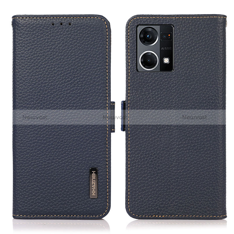 Leather Case Stands Flip Cover Holder B03H for Oppo Reno8 4G