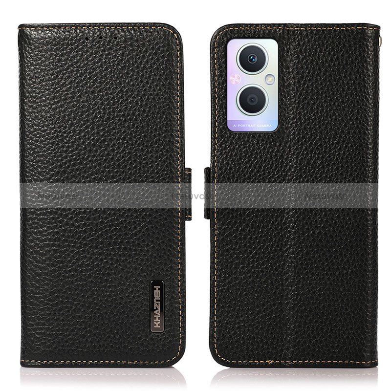 Leather Case Stands Flip Cover Holder B03H for Oppo Reno8 Lite 5G