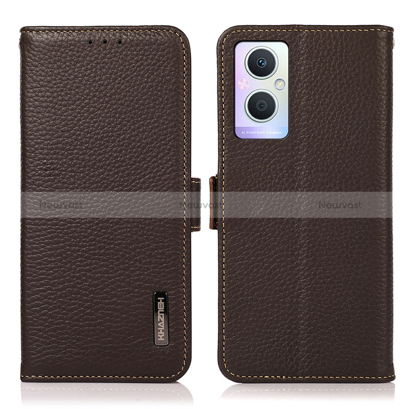 Leather Case Stands Flip Cover Holder B03H for Oppo Reno8 Lite 5G