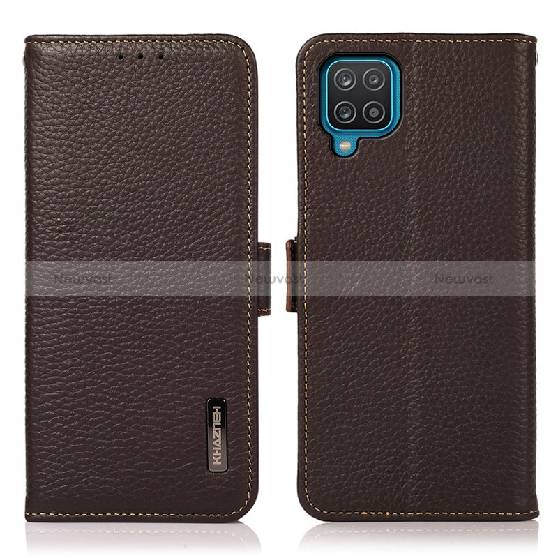 Leather Case Stands Flip Cover Holder B03H for Samsung Galaxy A12 5G