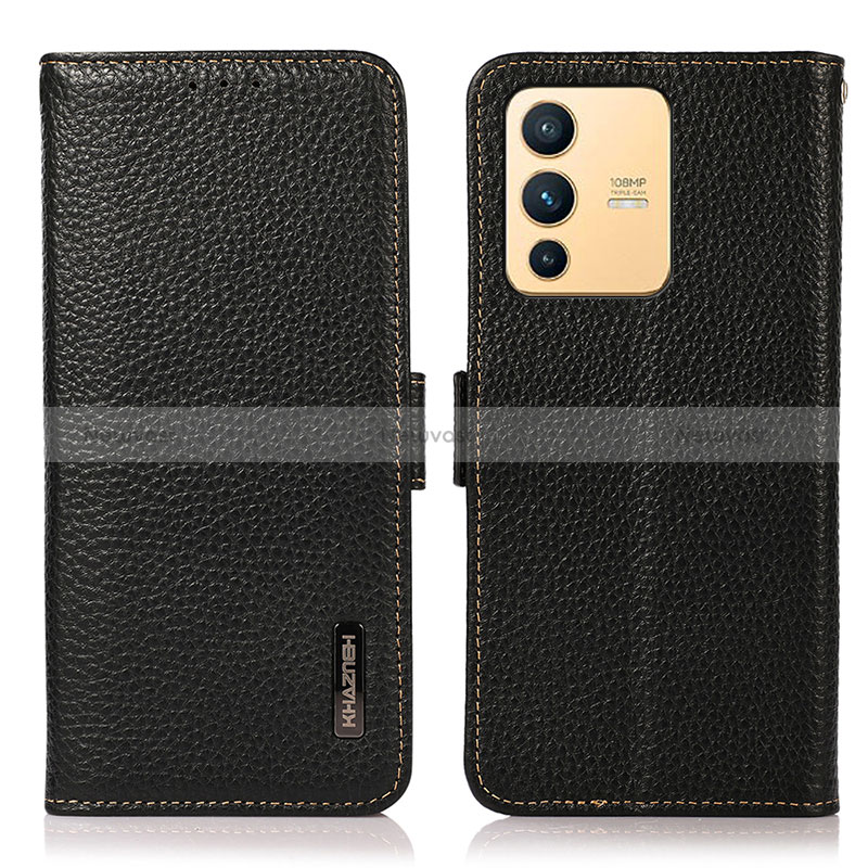 Leather Case Stands Flip Cover Holder B03H for Vivo V23 5G
