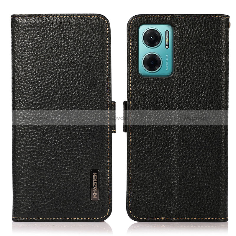 Leather Case Stands Flip Cover Holder B03H for Xiaomi Redmi Note 11E 5G