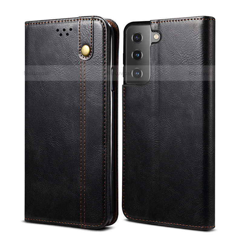 Leather Case Stands Flip Cover Holder B03S for Samsung Galaxy S21 FE 5G
