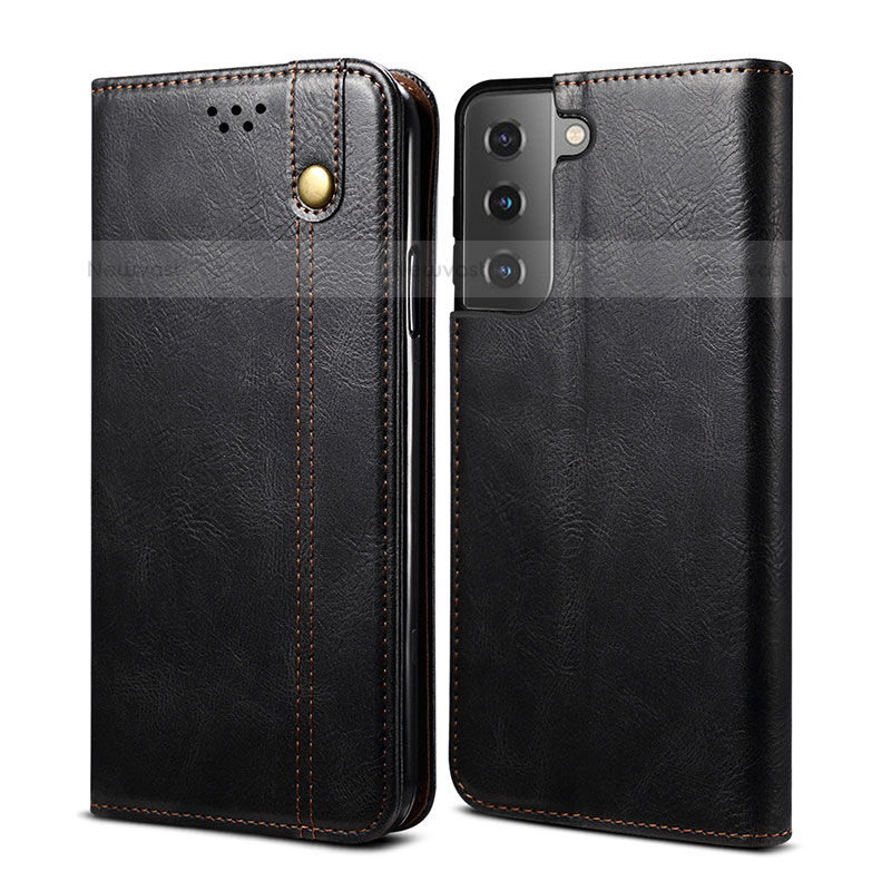 Leather Case Stands Flip Cover Holder B03S for Samsung Galaxy S22 5G