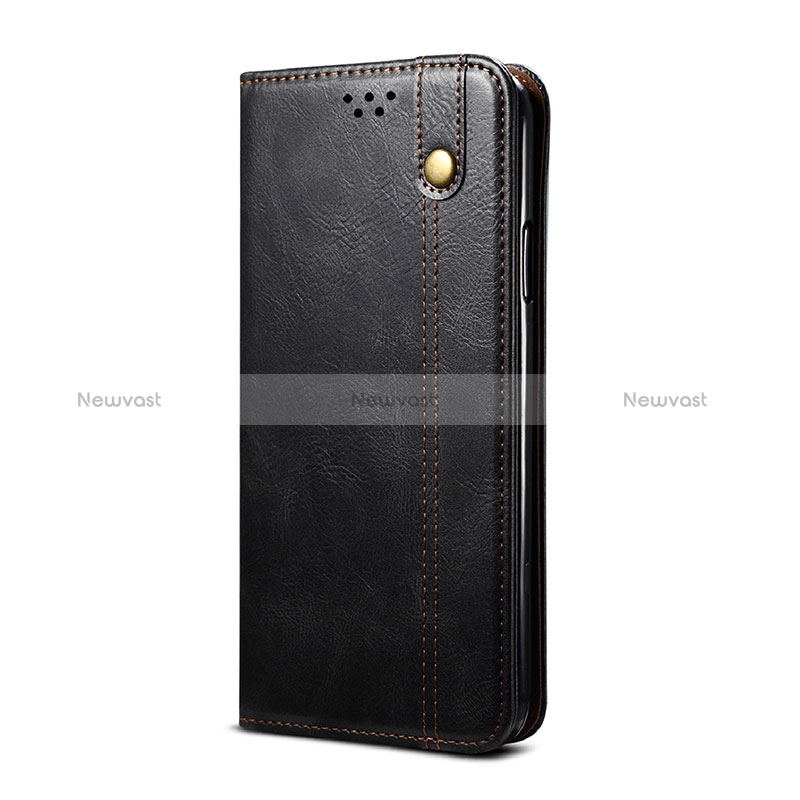 Leather Case Stands Flip Cover Holder B03S for Xiaomi Mi 10T Lite 5G Black