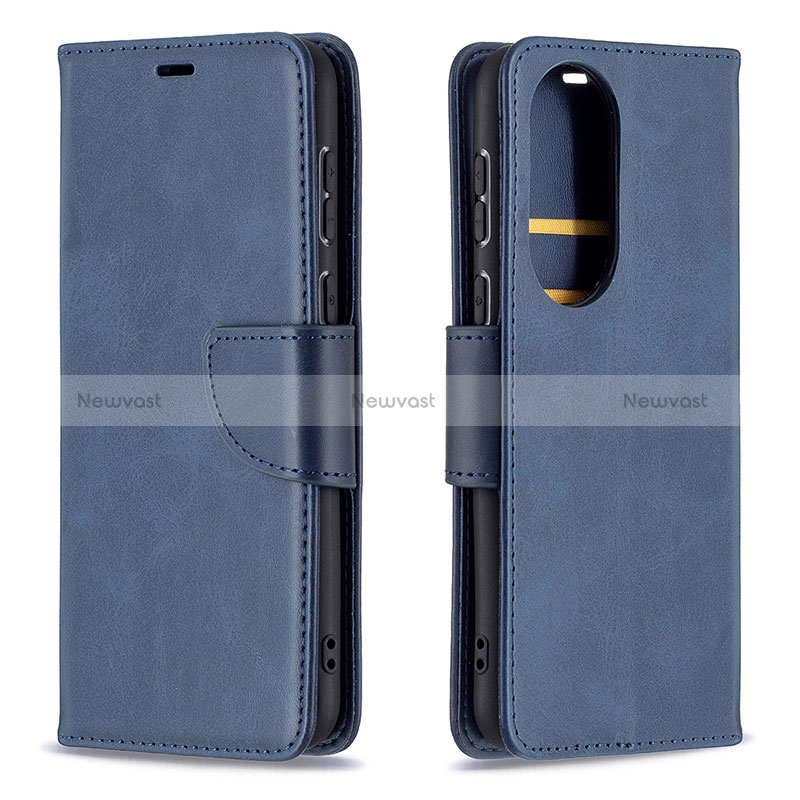 Leather Case Stands Flip Cover Holder B04F for Huawei P50 Pro