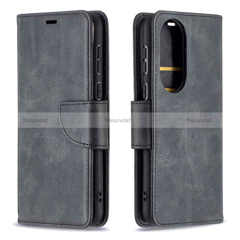 Leather Case Stands Flip Cover Holder B04F for Huawei P50 Pro