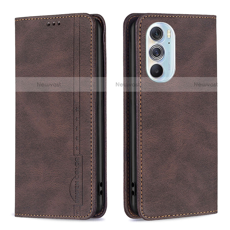 Leather Case Stands Flip Cover Holder B04F for Motorola Moto Edge X30 5G