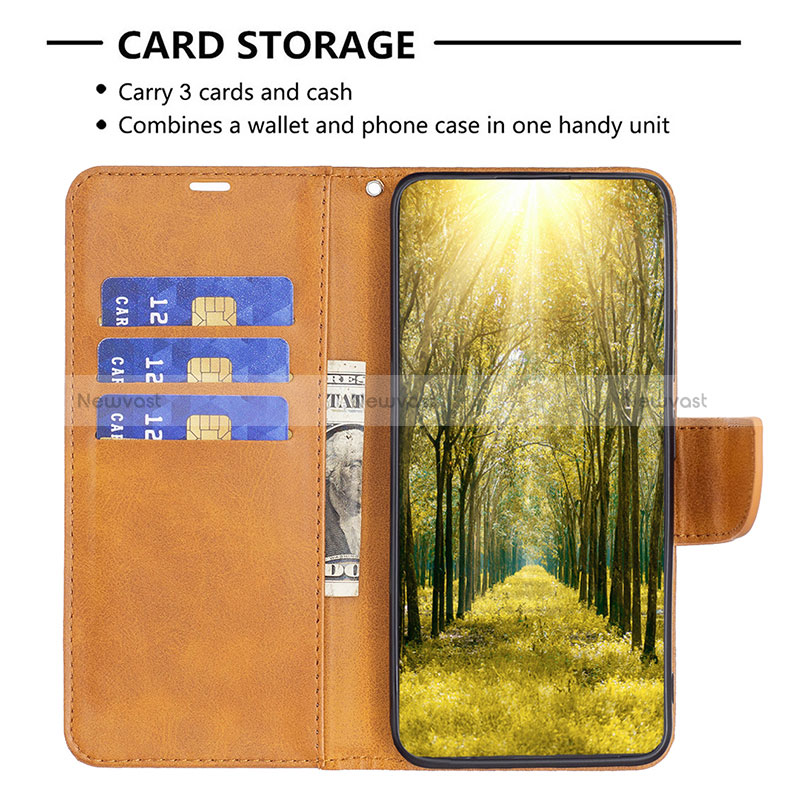 Leather Case Stands Flip Cover Holder B04F for Oppo Reno8 4G