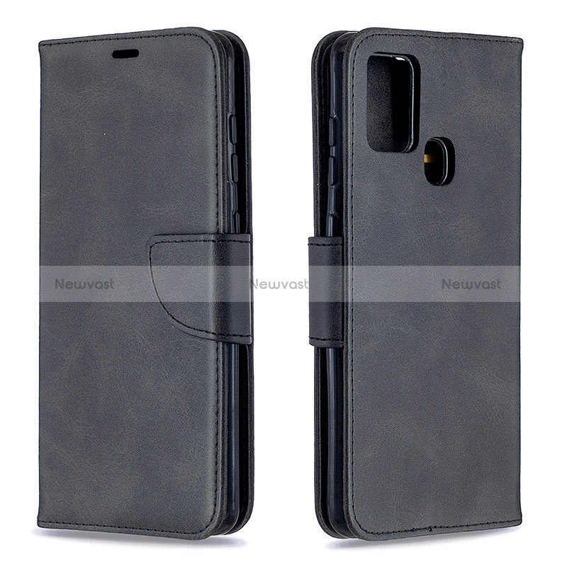 Leather Case Stands Flip Cover Holder B04F for Samsung Galaxy A21s