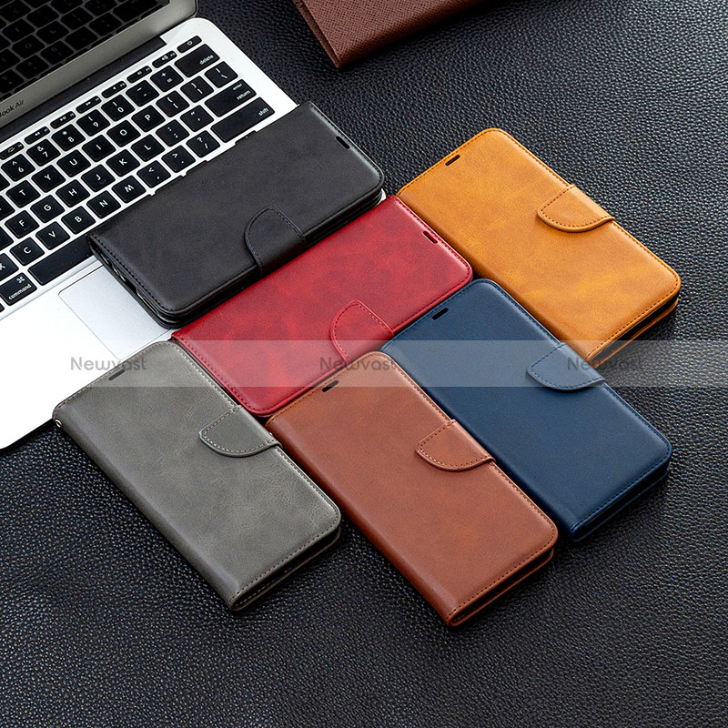 Leather Case Stands Flip Cover Holder B04F for Samsung Galaxy A23s