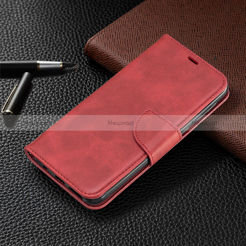 Leather Case Stands Flip Cover Holder B04F for Samsung Galaxy A40s
