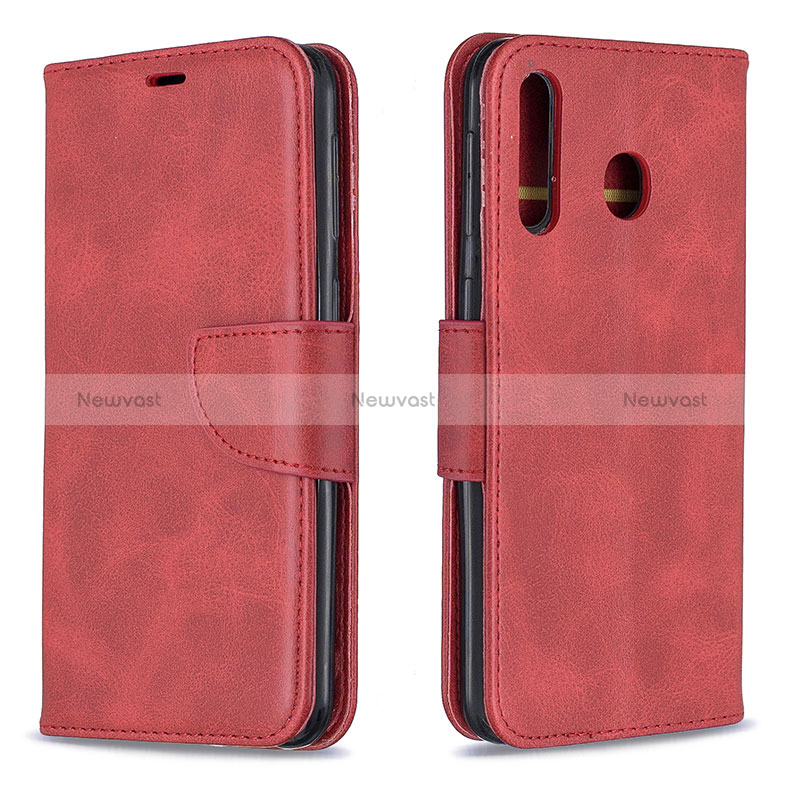 Leather Case Stands Flip Cover Holder B04F for Samsung Galaxy A40s