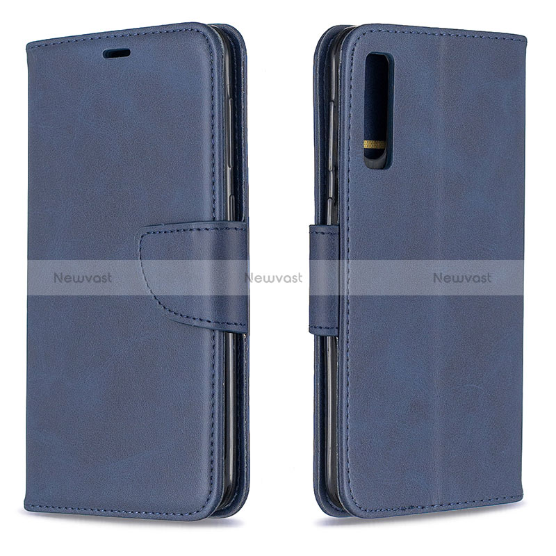 Leather Case Stands Flip Cover Holder B04F for Samsung Galaxy A50