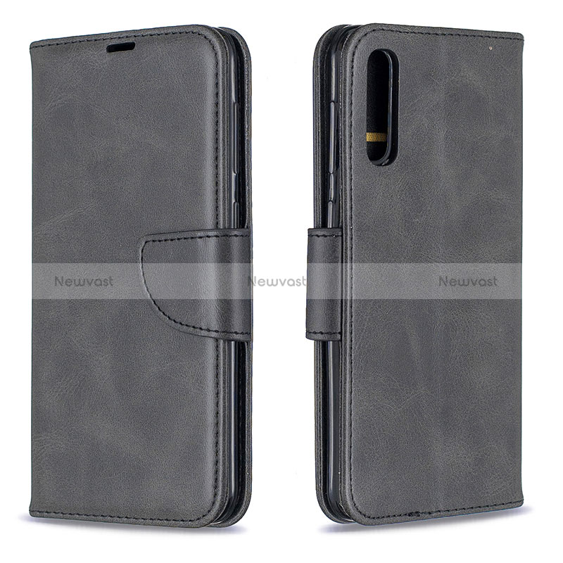 Leather Case Stands Flip Cover Holder B04F for Samsung Galaxy A50