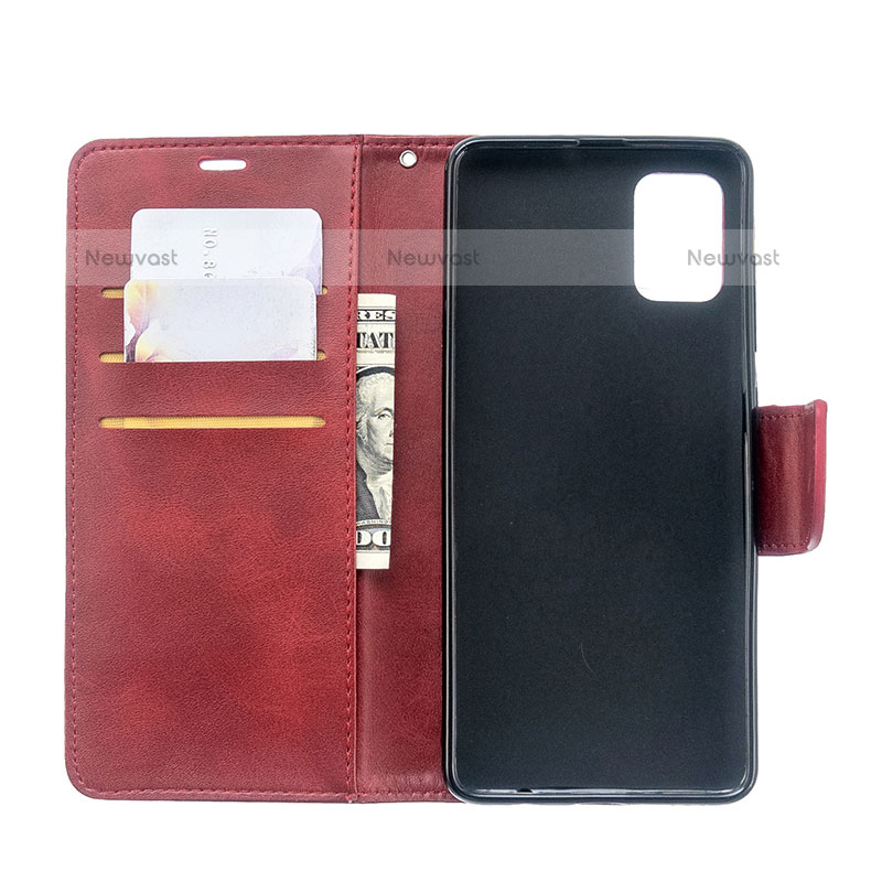 Leather Case Stands Flip Cover Holder B04F for Samsung Galaxy A51 4G