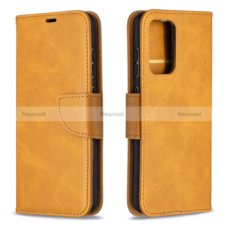 Leather Case Stands Flip Cover Holder B04F for Samsung Galaxy A52 5G