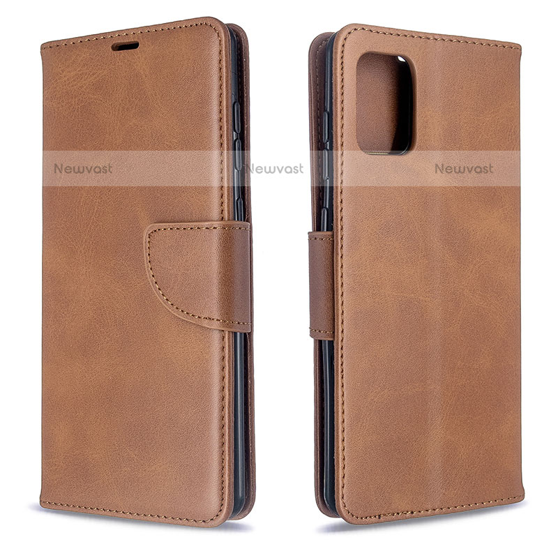 Leather Case Stands Flip Cover Holder B04F for Samsung Galaxy A71 4G A715