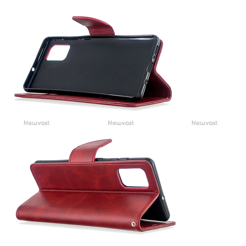 Leather Case Stands Flip Cover Holder B04F for Samsung Galaxy A71 5G