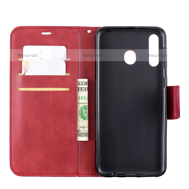 Leather Case Stands Flip Cover Holder B04F for Samsung Galaxy M30