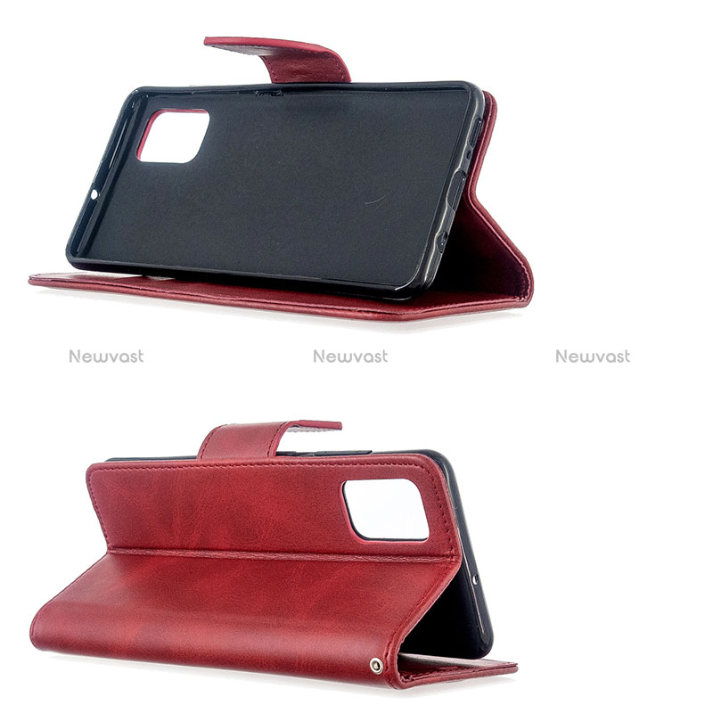 Leather Case Stands Flip Cover Holder B04F for Samsung Galaxy M40S