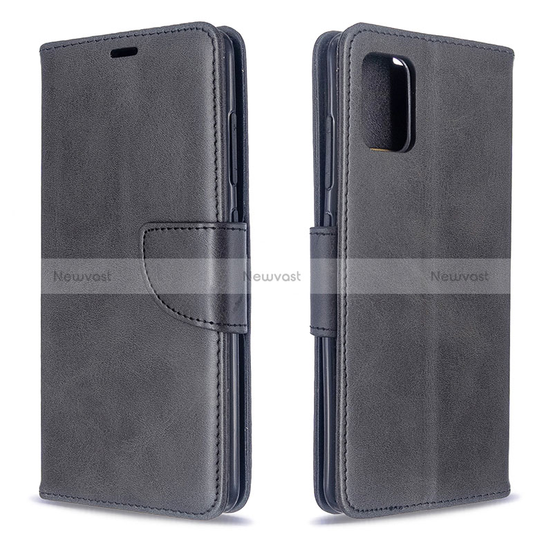 Leather Case Stands Flip Cover Holder B04F for Samsung Galaxy M40S