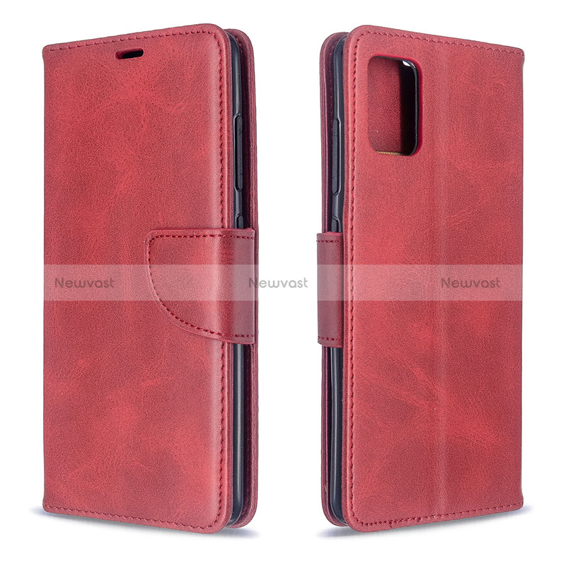 Leather Case Stands Flip Cover Holder B04F for Samsung Galaxy M40S