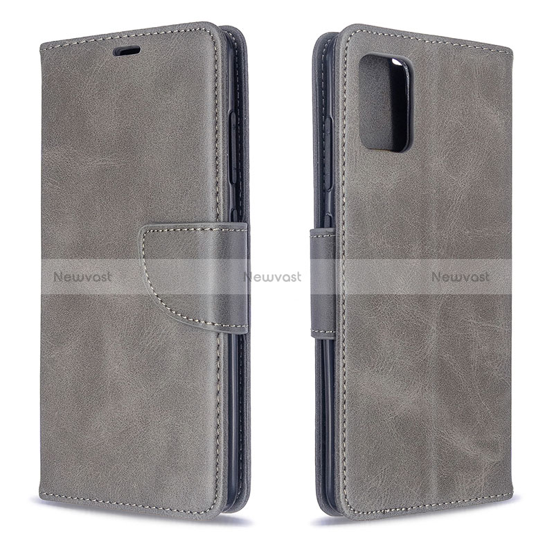 Leather Case Stands Flip Cover Holder B04F for Samsung Galaxy M40S