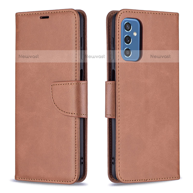 Leather Case Stands Flip Cover Holder B04F for Samsung Galaxy M52 5G