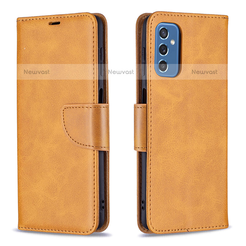 Leather Case Stands Flip Cover Holder B04F for Samsung Galaxy M52 5G
