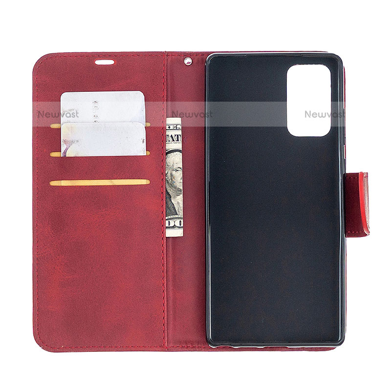 Leather Case Stands Flip Cover Holder B04F for Samsung Galaxy Note 20 5G
