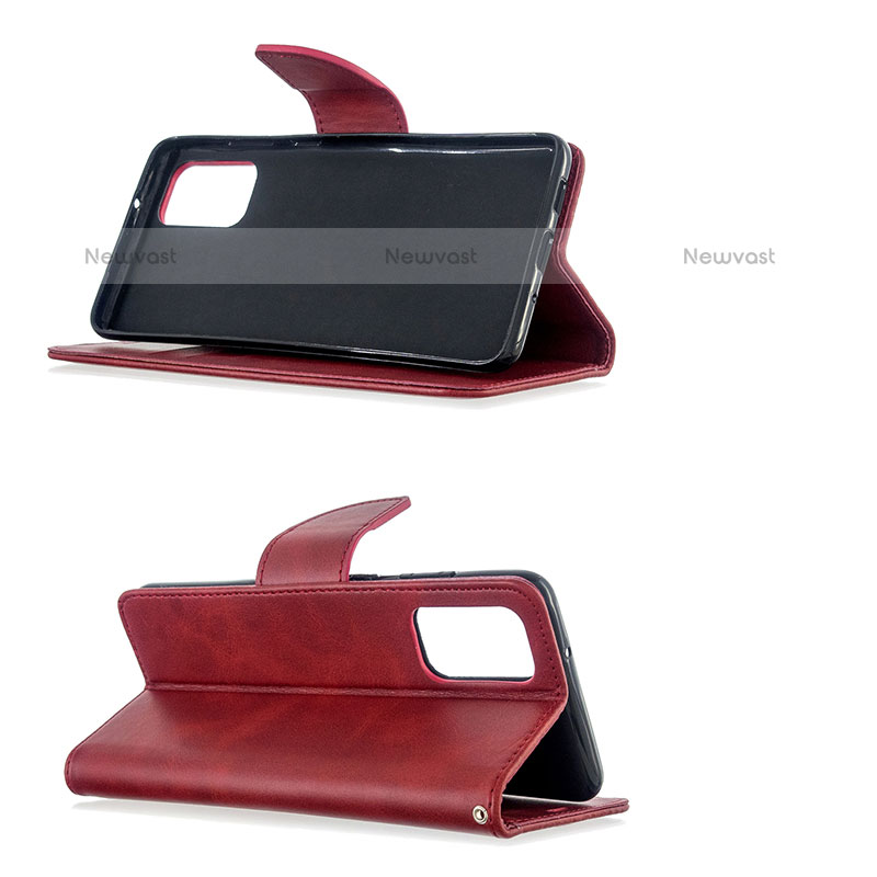 Leather Case Stands Flip Cover Holder B04F for Samsung Galaxy S20