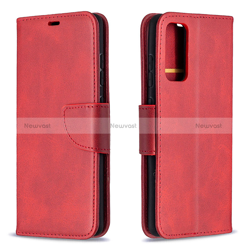 Leather Case Stands Flip Cover Holder B04F for Samsung Galaxy S20 FE (2022) 5G