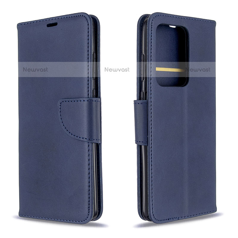 Leather Case Stands Flip Cover Holder B04F for Samsung Galaxy S20 Plus