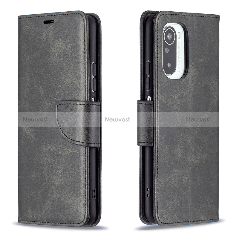 Leather Case Stands Flip Cover Holder B04F for Xiaomi Mi 11X 5G