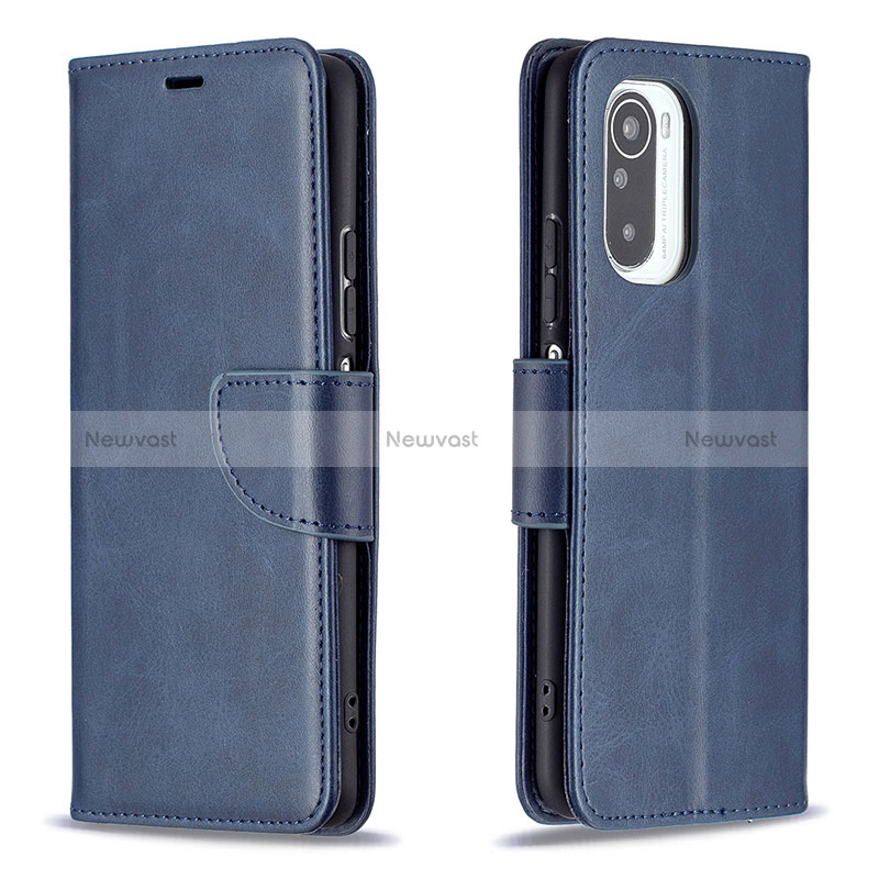 Leather Case Stands Flip Cover Holder B04F for Xiaomi Mi 11X Pro 5G