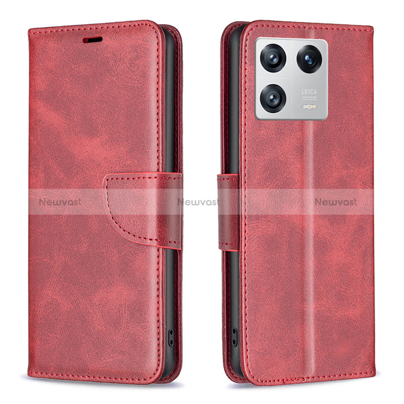 Leather Case Stands Flip Cover Holder B04F for Xiaomi Mi 13 5G