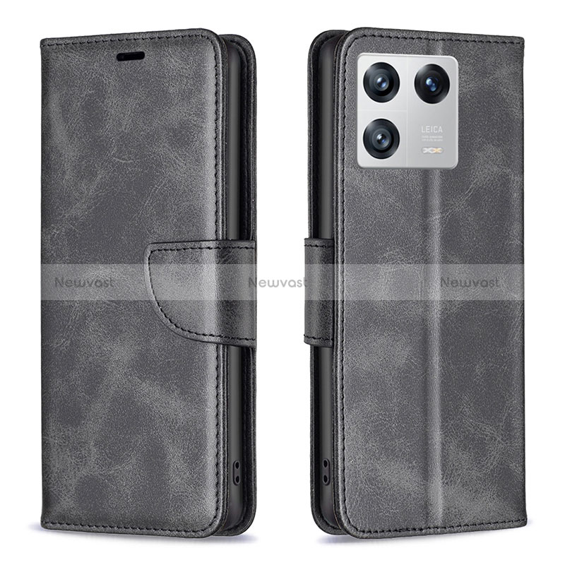 Leather Case Stands Flip Cover Holder B04F for Xiaomi Mi 13 5G