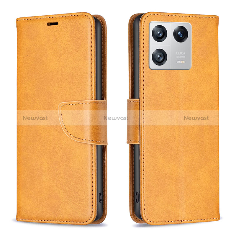 Leather Case Stands Flip Cover Holder B04F for Xiaomi Mi 13 Pro 5G