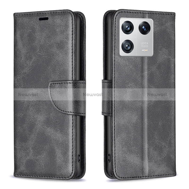 Leather Case Stands Flip Cover Holder B04F for Xiaomi Mi 13 Pro 5G