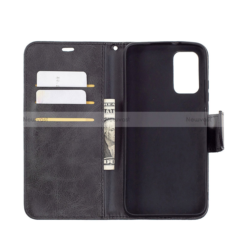 Leather Case Stands Flip Cover Holder B04F for Xiaomi Poco M3