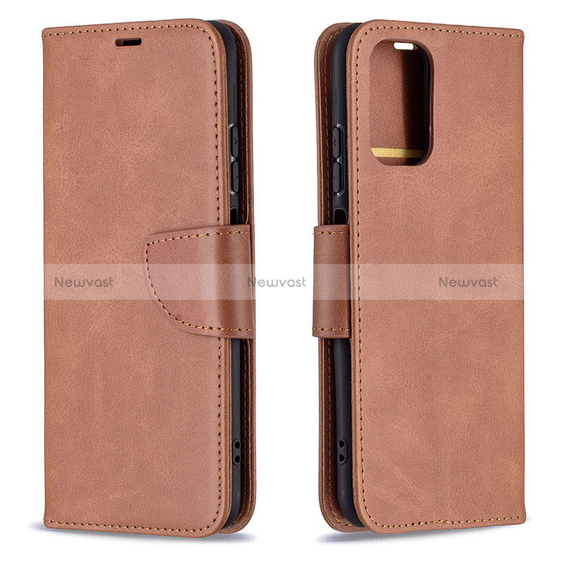 Leather Case Stands Flip Cover Holder B04F for Xiaomi Poco M5S